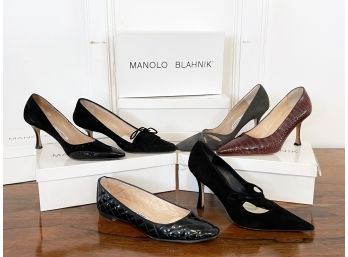 Six Pair Ladies' Manolo Blahnik Shoes