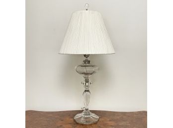 An Antique Art Glass Lamp