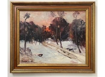A Mid 20th Century Oil On Board, Landscape, Harry R. Townsend (American 1885-1968)