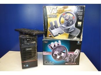Gaming PC With V3 Racing Wheel