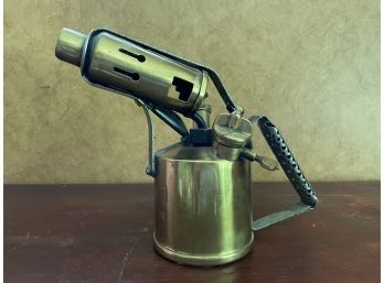 Antique Brass British Monitor No 25 Blow Torch For Paraffin Only