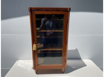 Antique Oak Sheraton Cabinet With Satinwood Inlay, Circa 1780