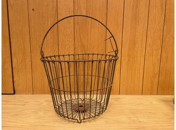 Antique Iron Egg Basket