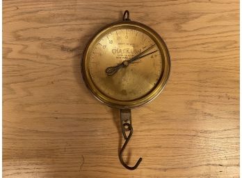 Early 1900s Chatillon Brass Face Milk Scale