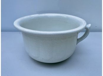 Antique Glazed Stoneware Chamber Pot