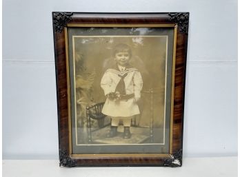 Antique Photo Of Child In Sailor Outfit
