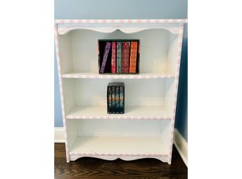 PAIR Petite Hand Painted Childs Bookcase