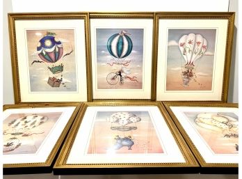 Series Six Framed Balloon Themed Prints