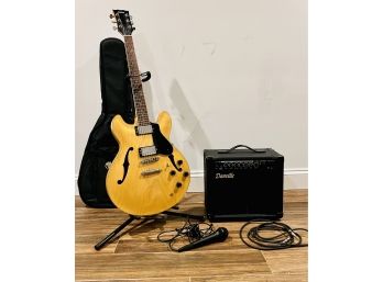 Yamaha SA800 Electric Guitar, Danville Amplifier & First Act Microphone