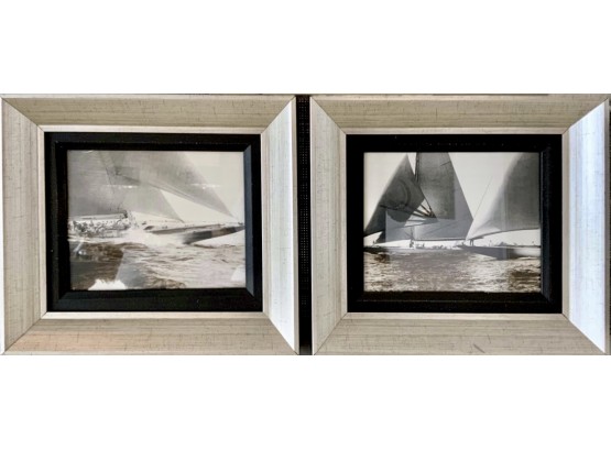 Pair Of B&W / Sepia Nautical Art Photographs