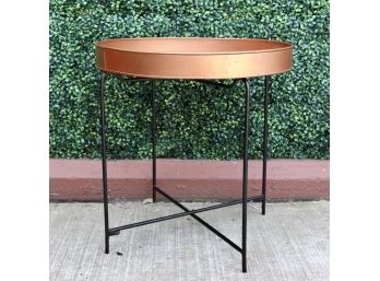 Copper Top Tray Table