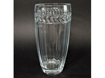 Vintage Villeroy & Boch Fluted Crystal Vase