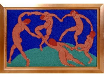 Needlepoint Art Rendition Of DANCE By Matisse