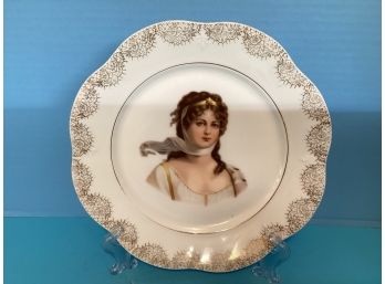 Vintage Mignon Z.S. & Co. Bavaria Queen Louise Of Prussia Portrait Plate