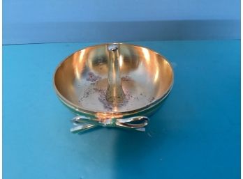 Vintage Kate Spade Lenox Silver Plate (?)  Ring Holder With Turquoise Ribbon & Bow