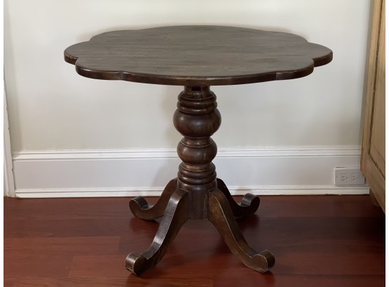 Oval Scalloped Top Side Table By Orchard Creek Designs ( Retail $690 )