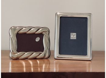 Set Of 2 Sterling Silver Picture Frames