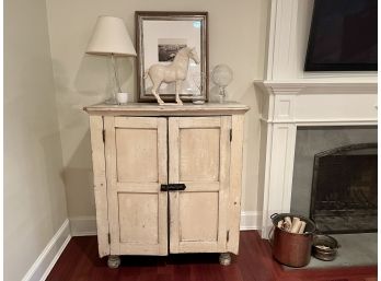 Country Farmhouse Painted Two Door Cabinet