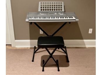 Yamaha YPT-300 Electronic Portable Keyboard W/ Stand And Bench