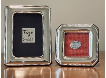 Two Small Sterling Silver Picture Frames