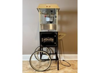 Nostalgia 10- Ounce Vintage Professional Popcorn Cart, Black  ( Retail $399 )