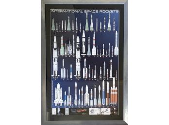 Professionally Framed International Space Rockets Poster