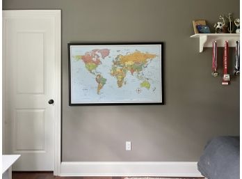 Rand McNally Signature Edition World Wall Map, Framed
