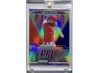 Bryce Harper 2021 Panini-Prizm 'FEARLESS' Red/white/blue Prizm Parallel