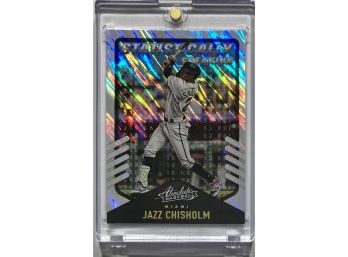Jazz Chisholm 2022 Absolute Baseball 'STATISTICALLY SPEAKING' Lava Parallel