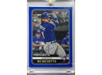 Bo Bichette RC 2020 Topps Big League 'Highlights' Blue Border Featured Rookie