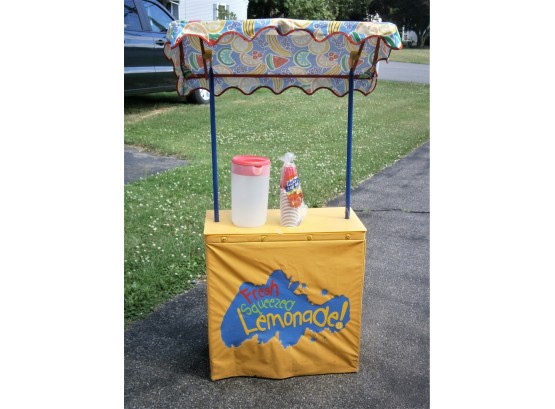 Kids Lemonade Stand With Canopy.