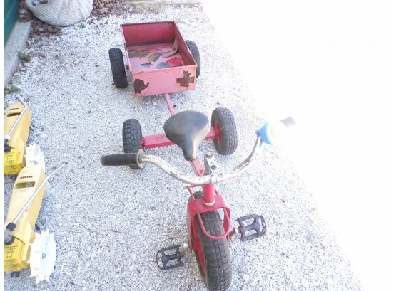 Childs Tricycle W/wagon