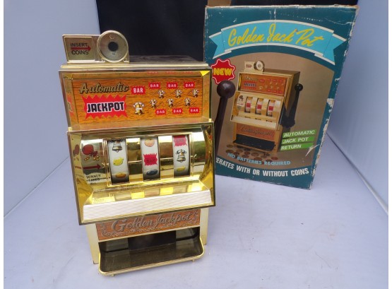 Golden Jack Pot Slot Machine W/box