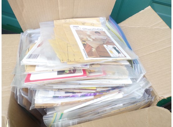 Huge Box Lot Of Dress And Clothes Patterns