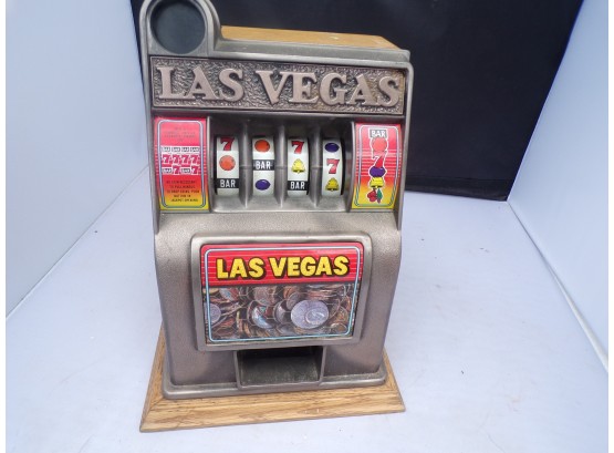Las Vegas Wood And Metal Slot Machine