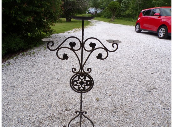 Metal Candle Stand Fancy