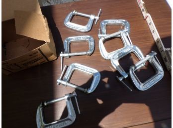 Box Lot 8 New In Box C Clamps