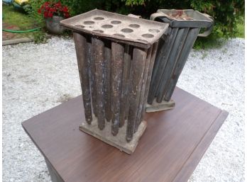 Antique Tin Candle Molds 2
