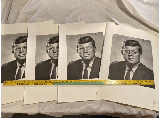 JFK Printed Portrait Photograph Poster 4x By Best Printing Ohio 17.5x22.5  Presidential John F Kennedy