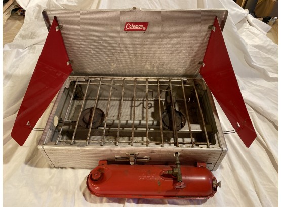 WOW Coleman 442 Two Burner Camp Stove With Original Papers For Its Age Clean And Limited Use