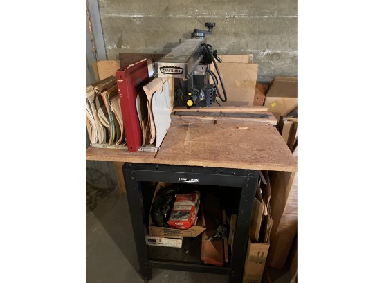 Craftsman 9 Inch Radial Saw Model 113.29350 In Very Good To Excellent Condition Low Hours