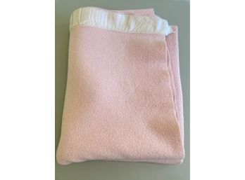 Pink Springfield Wool Blanket 62x84in