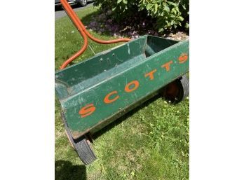 Scotts Drop Spreader Vintage Metal Seed Spreader Model 35-3 Lawn Fertilizer Spreader Garden Lawn Tool