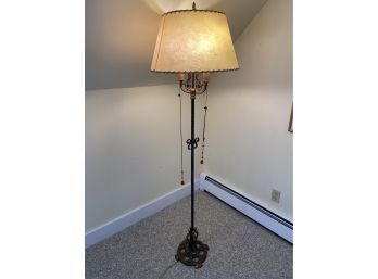 Vintage Brass Ornate Floor Lamp 65' Tall Beautiful Piece