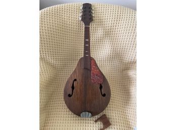 Vintage Mandolin 10.5x26.5in Mother Of Pearl Inlay