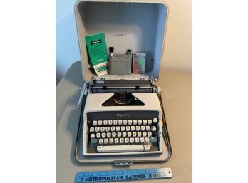 Olympia Typewriter SM7 Vintage Typewriter With Carrying Case And Key
