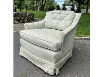 A Vintage Upholstered Swivel Club Chair