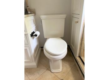 A 2 Piece Bisque Colored Toto Toilet