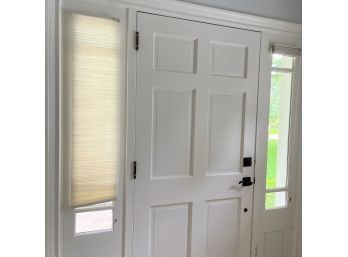 A Pair Of Hunter Douglas Duette Blinds - Entryway