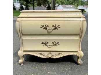 A Great Restoration Project  2 Drawer Ornate Chest By White Furniture